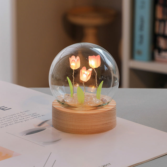 Artificial Tulip Flower Night Light